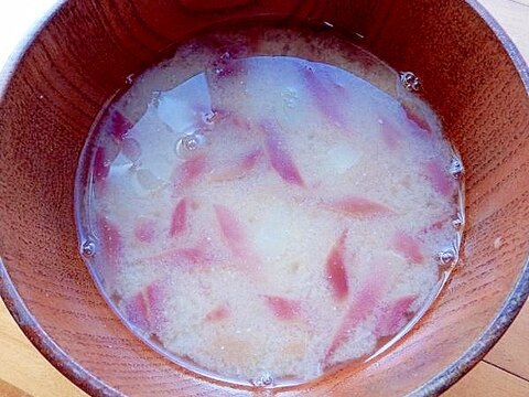 まな板、ダシなし5分!?+梅干しで❤茗荷の味噌汁♪